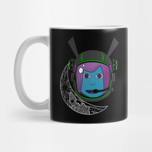 alien astronaut moon Mug